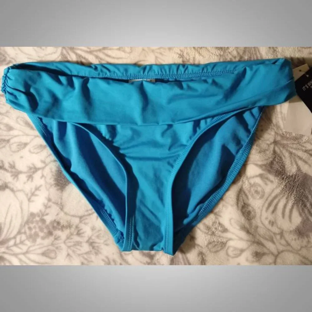 NWT Kenneth Cole bikini swim suit swimsuit bottoms TUMMY TONER size medium